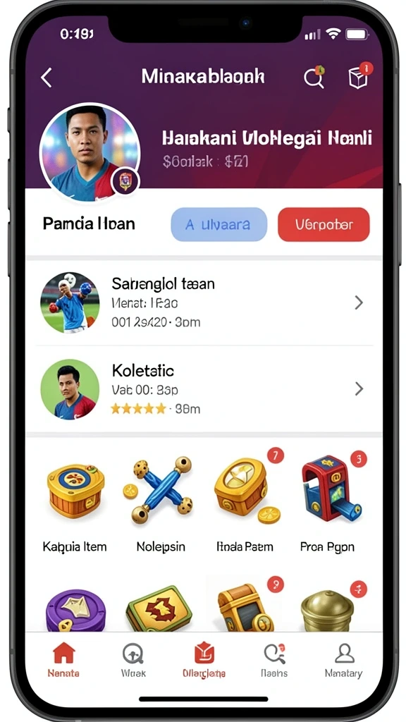 Tampilan antarmuka permainan yang intuitif.