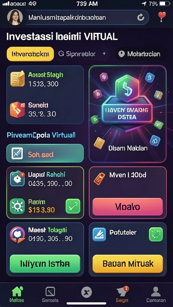 Tampilan awal yang menarik dan ramah pengguna.