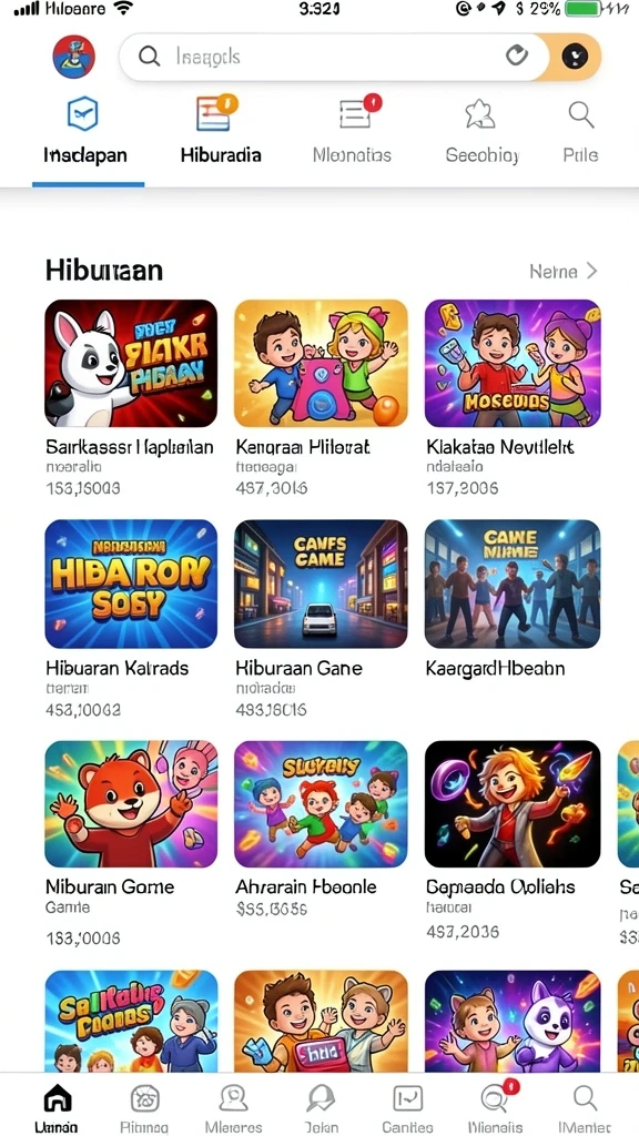 Tampilan antarmuka yang sederhana dan menarik.