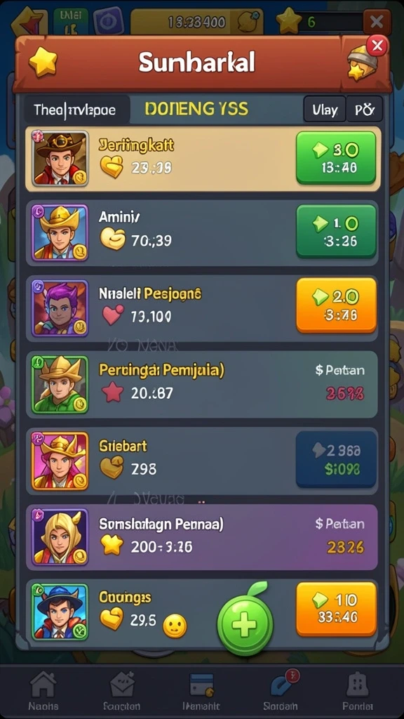 Karakter yang dapat diupgrade untuk meningkatkan kemampuan.