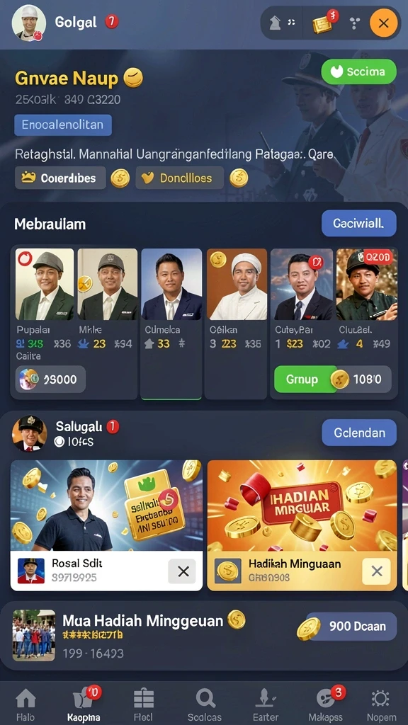 Tampilan antarmuka yang user-friendly.