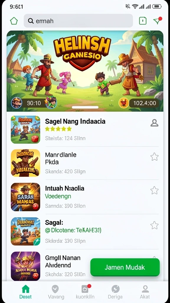 Beragam mode permainan seru untuk dinikmati.