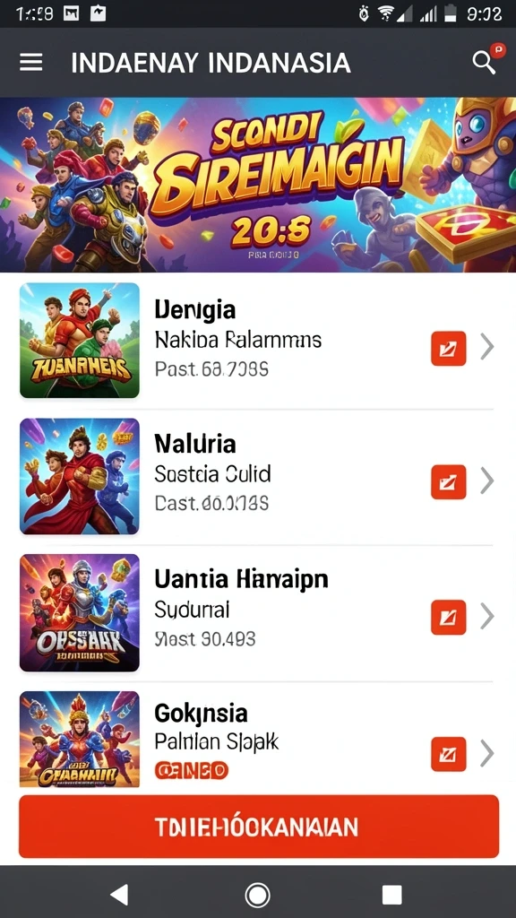 Tampilan antarmuka game yang menarik dan mudah dinavigasi.