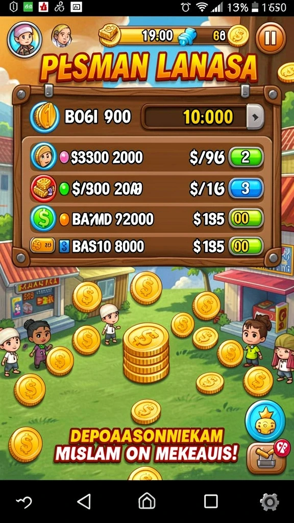 Screenshot aplikasi EMPATI138 menunjukkan tampilan antarmuka pengguna yang modern.