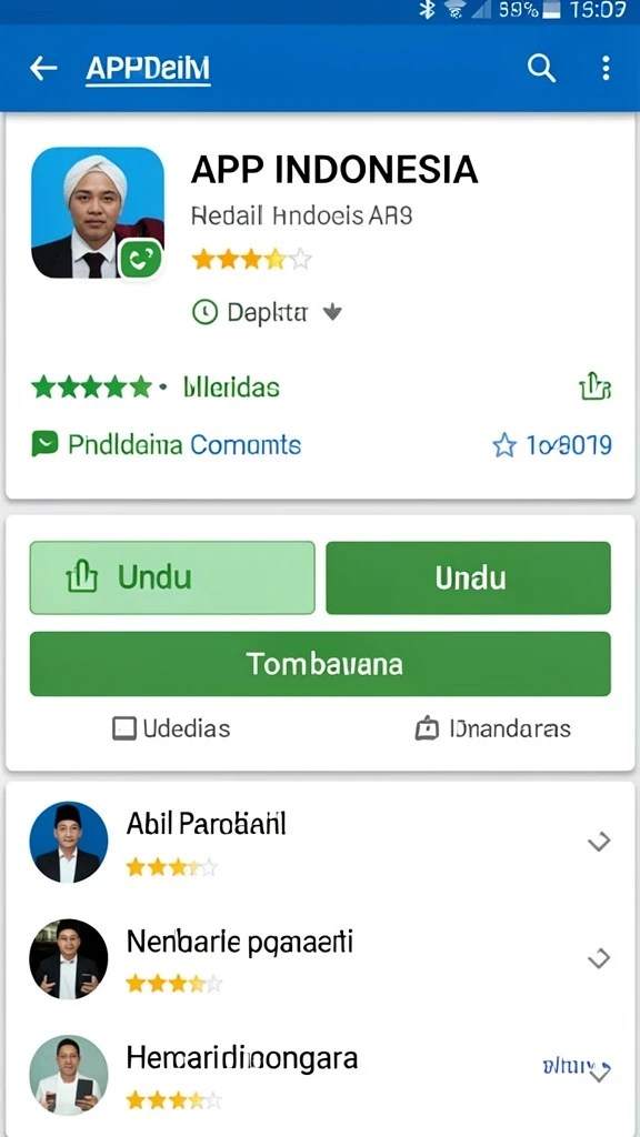 Tampilan antarmuka yang modern dan menarik.