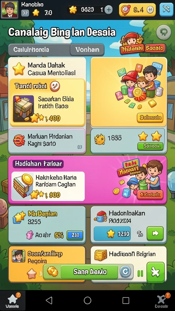 Karakter yang dapat dipilih dengan berbagai kemampuan.
