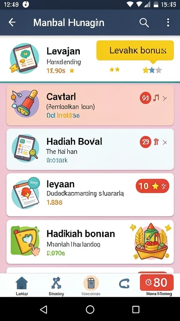 Fitur kompetisi real-time di LADANG78.