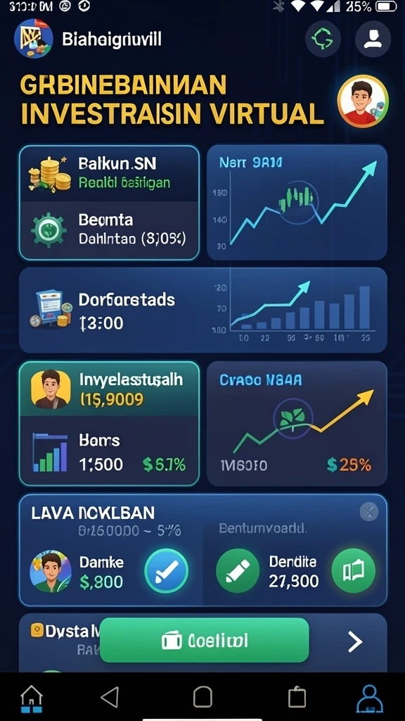 Tampilan utama aplikasi LUCKYDF yang menarik.