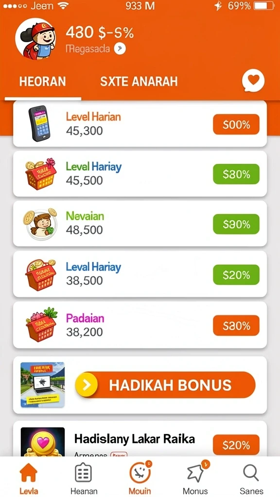 Bonus menarik dan promosi harian yang melimpah.