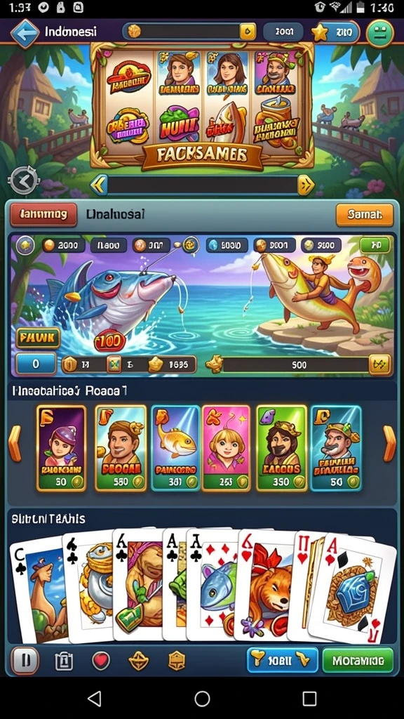 Tampilan antarmuka game yang ramah pengguna.