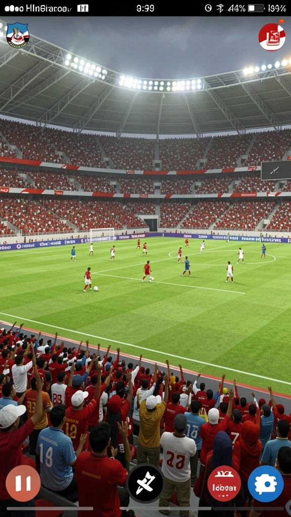 Fitur multiplayer yang memungkinkan bersaing dengan teman.