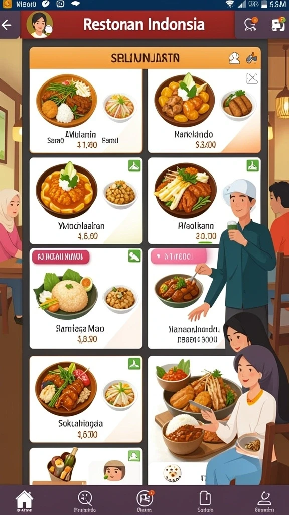 Tampilan antarmuka yang user-friendly dan mudah dinavigasi.