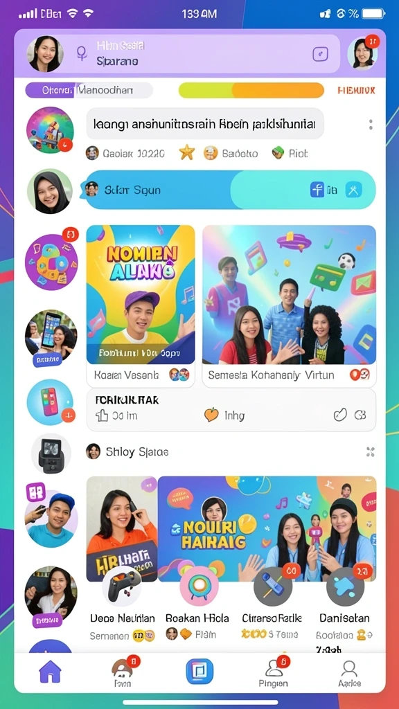 Tampilan awal yang menarik dan mudah dinavigasi.