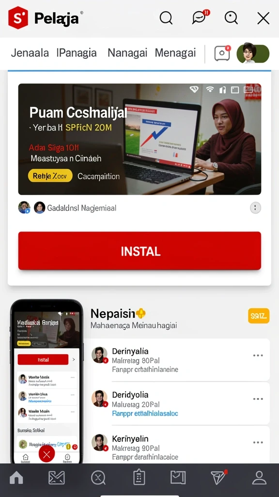 Tampilan antarmuka yang ramah pengguna.