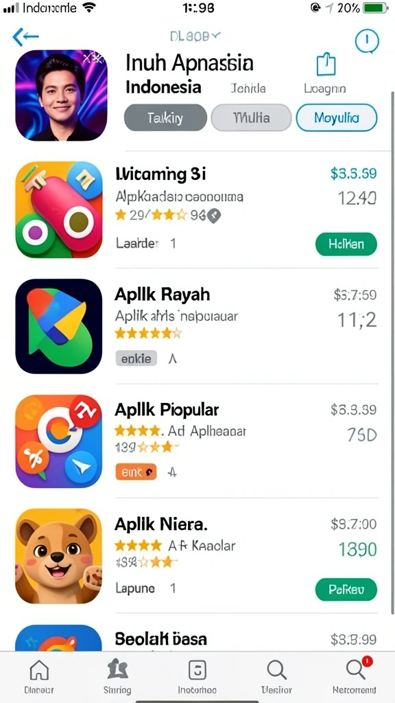 Tampilan antarmuka yang menarik dan user-friendly.