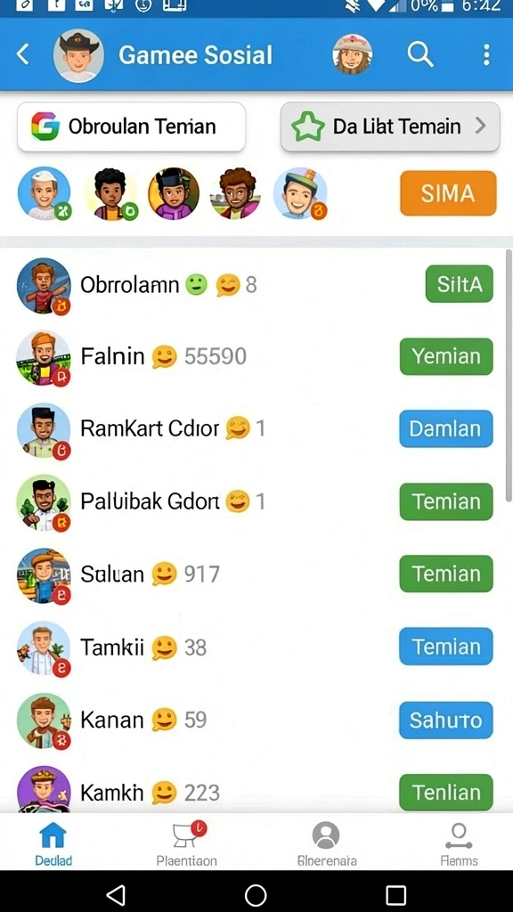 Grafik permainan slot yang menawan dan interaktif.